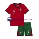 Koszulka Krótka dla Dzieci Reprezentacji Portugalii Pierwszy strój Cristiano Ronaldo 7 Euro 2024