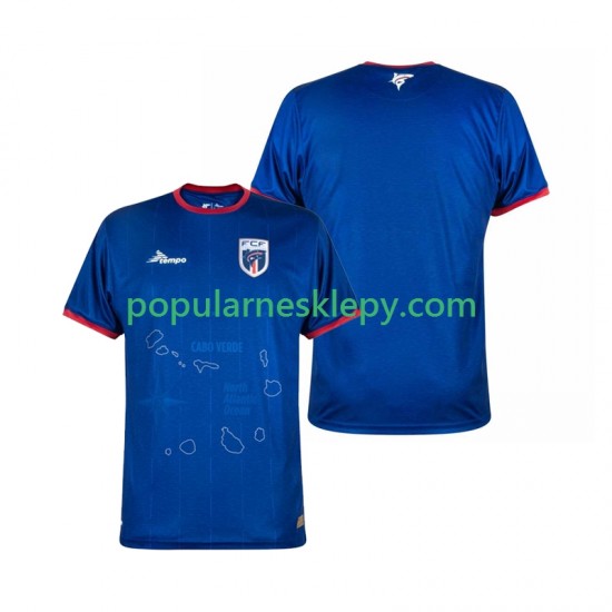 Koszulka Krótka Męska Pierwszy strój Cape Verde 2024-2025
