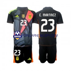 Koszulka Krótka dla Dzieci Bramkarz Reprezentacji Argentyny Pierwszy strój Emiliano Martinez 23 2024
