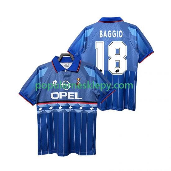 Koszulka Krótka Męska AC Milan Drugi strój BAGGIO 18 Retro 1995 1996