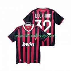 Koszulka Krótka Męska AC Milan Pierwszy strój BECKHAM 32 Retro 2009 2010