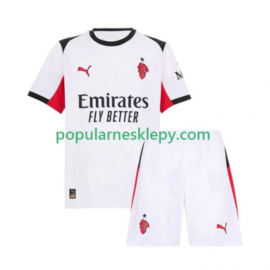 Koszulka Krótka dla Dzieci AC Milan Drugi strój 2025-2026