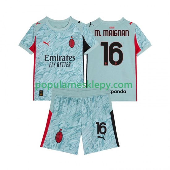 Koszulka Krótka dla Dzieci Bramkarz AC Milan Pierwszy strój Mike Maignan 16 2025-2026 Koszulka Krótka dla Dzieci Bramkarz AC Milan Pierwszy strój Mike Maignan 16 2025-2026