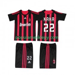 Koszulka Krótka dla Dzieci AC Milan Pierwszy strój KAKA 22 Retro 2008 2009