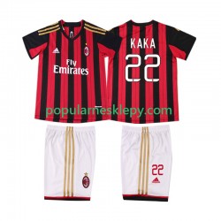 Koszulka Krótka dla Dzieci AC Milan Pierwszy strój KAKA 22 Retro 2013 2014