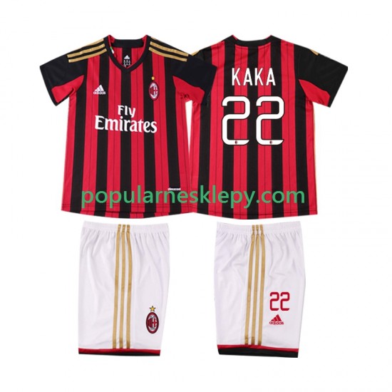 Koszulka Krótka dla Dzieci AC Milan Pierwszy strój KAKA 22 Retro 2013 2014