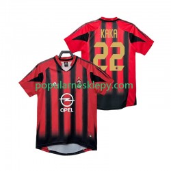 Koszulka Krótka Męska AC Milan Pierwszy strój KAKA 22 Retro 2004 2005