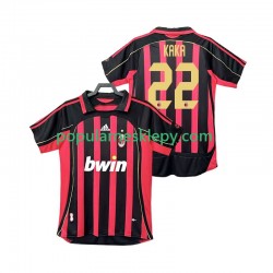 Koszulka Krótka Męska AC Milan Pierwszy strój KAKA 22 Retro 2006 2007