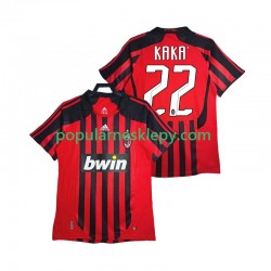 Koszulka Krótka Męska AC Milan Pierwszy strój KAKA 22 Retro 2007 2008