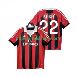 Koszulka Krótka Męska AC Milan Pierwszy strój KAKA 22 Retro 2012 2013