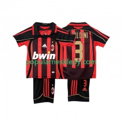Koszulka Krótka dla Dzieci AC Milan Pierwszy strój MALDINI 3 Retro 2006 2007
