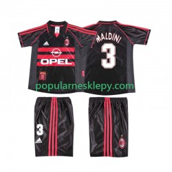 Koszulka Krótka dla Dzieci AC Milan Trzeci strój MALDINI 3 Retro 1998 1999
