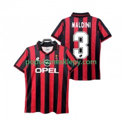 Koszulka Krótka Męska AC Milan Pierwszy strój MALDINI 3 Retro 1995 1996