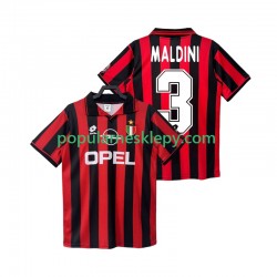 Koszulka Krótka Męska AC Milan Pierwszy strój MALDINI 3 Retro 1996 1997