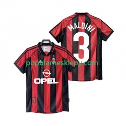 Koszulka Krótka Męska AC Milan Pierwszy strój MALDINI 3 Retro 1998 1999