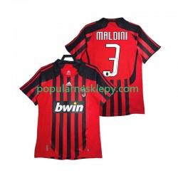Koszulka Krótka Męska AC Milan Pierwszy strój MALDINI 3 Retro 2007 2008