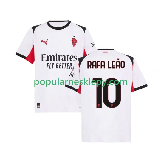 Koszulka Krótka Męska AC Milan Drugi strój Rafael Leao 10 2025-2026
