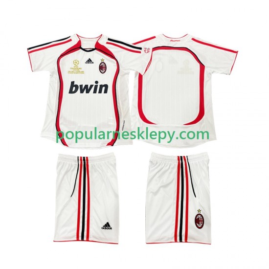 Koszulka Krótka dla Dzieci AC Milan Drugi strój Retro 2006 2007