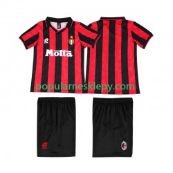 Koszulka Krótka dla Dzieci AC Milan Pierwszy strój Retro 1993 1994