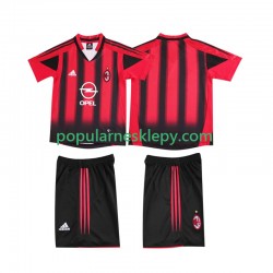 Koszulka Krótka dla Dzieci AC Milan Pierwszy strój Retro 2004 2005