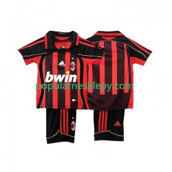 Koszulka Krótka dla Dzieci AC Milan Pierwszy strój Retro 2006 2007
