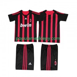 Koszulka Krótka dla Dzieci AC Milan Pierwszy strój Retro 2008 2009