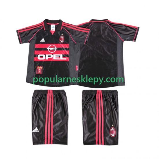 Koszulka Krótka dla Dzieci AC Milan Trzeci strój Retro 1998 1999
