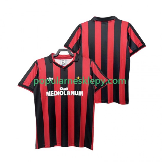 Koszulka Krótka Męska AC Milan Pierwszy strój Retro 1990 1991