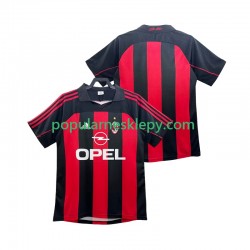 Koszulka Krótka Męska AC Milan Pierwszy strój Retro 2000 2002