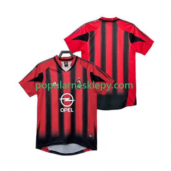 Koszulka Krótka Męska AC Milan Pierwszy strój Retro 2004 2005