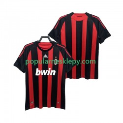 Koszulka Krótka Męska AC Milan Pierwszy strój Retro 2008 2009
