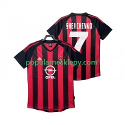 Koszulka Krótka Męska AC Milan Pierwszy strój SHEVCHENKO 7 Retro 2002 2003