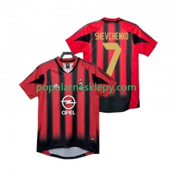 Koszulka Krótka Męska AC Milan Pierwszy strój SHEVCHENKO 7 Retro 2004 2005