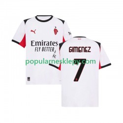 Koszulka Krótka Męska AC Milan Drugi strój Santiago Gimenez 7 2025-2026