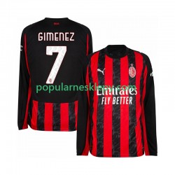 Koszulka Długi Męska AC Milan Pierwszy strój Santiago Gimenez 7 2025-2026