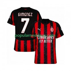 Koszulka Krótka Męska AC Milan Pierwszy strój Santiago Gimenez 7 2025-2026