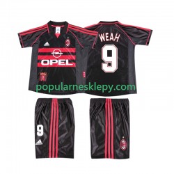Koszulka Krótka dla Dzieci AC Milan Trzeci strój WEAH 9 Retro 1998 1999