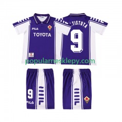 Koszulka Krótka dla Dzieci Fiorentina Pierwszy strój BASTUTA 9 Retro 1999 2000