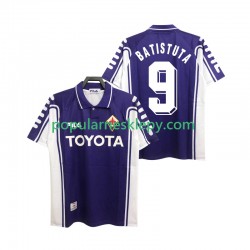 Koszulka Krótka Męska Fiorentina Pierwszy strój BASTUTA 9 Retro 1999 2000