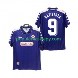 Koszulka Krótka Męska Fiorentina Pierwszy strój BASTUTA 9 Retro 1998 1999