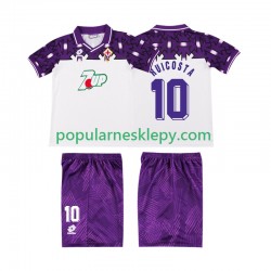 Koszulka Krótka dla Dzieci Fiorentina Drugi strój RUI COSTA 10 Retro 1992 1993