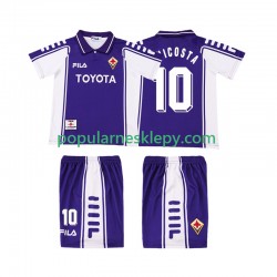 Koszulka Krótka dla Dzieci Fiorentina Pierwszy strój RUI COSTA 10 Retro 1999 2000