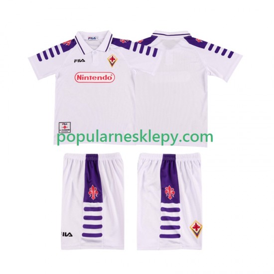 Koszulka Krótka dla Dzieci Fiorentina Drugi strój Retro 1998 1999