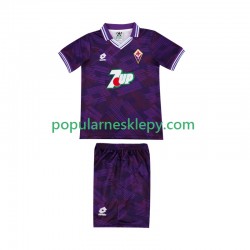 Koszulka Krótka dla Dzieci Fiorentina Pierwszy strój Retro 1992 1993
