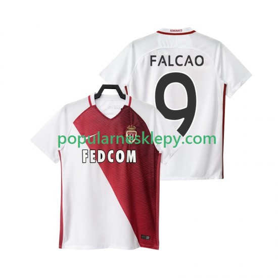 Koszulka Krótka Męska AS Monaco Pierwszy strój FALCAO 9 2016 2017