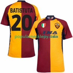 Koszulka Krótka Męska AS Roma Pierwszy strój Batistuta 20 Retro 2000 2001