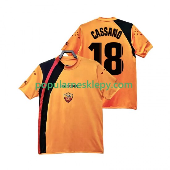 Koszulka Krótka Męska AS Roma Pierwszy strój CASSANO 18 Retro 2005 2006
