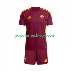 Koszulka Krótka dla Dzieci AS Roma Pierwszy strój 2025-2026