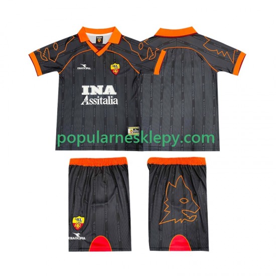 Koszulka Krótka dla Dzieci AS Roma Drugi strój Retro 1999 2000