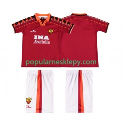Koszulka Krótka dla Dzieci AS Roma Pierwszy strój Retro 1998 1999